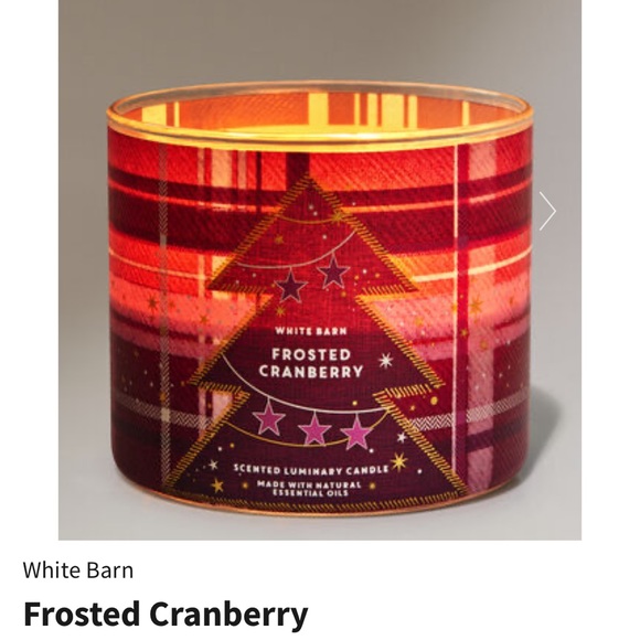 Bath & Body Works Other - New in box BBW 3 wick candle Frosted Cranberry